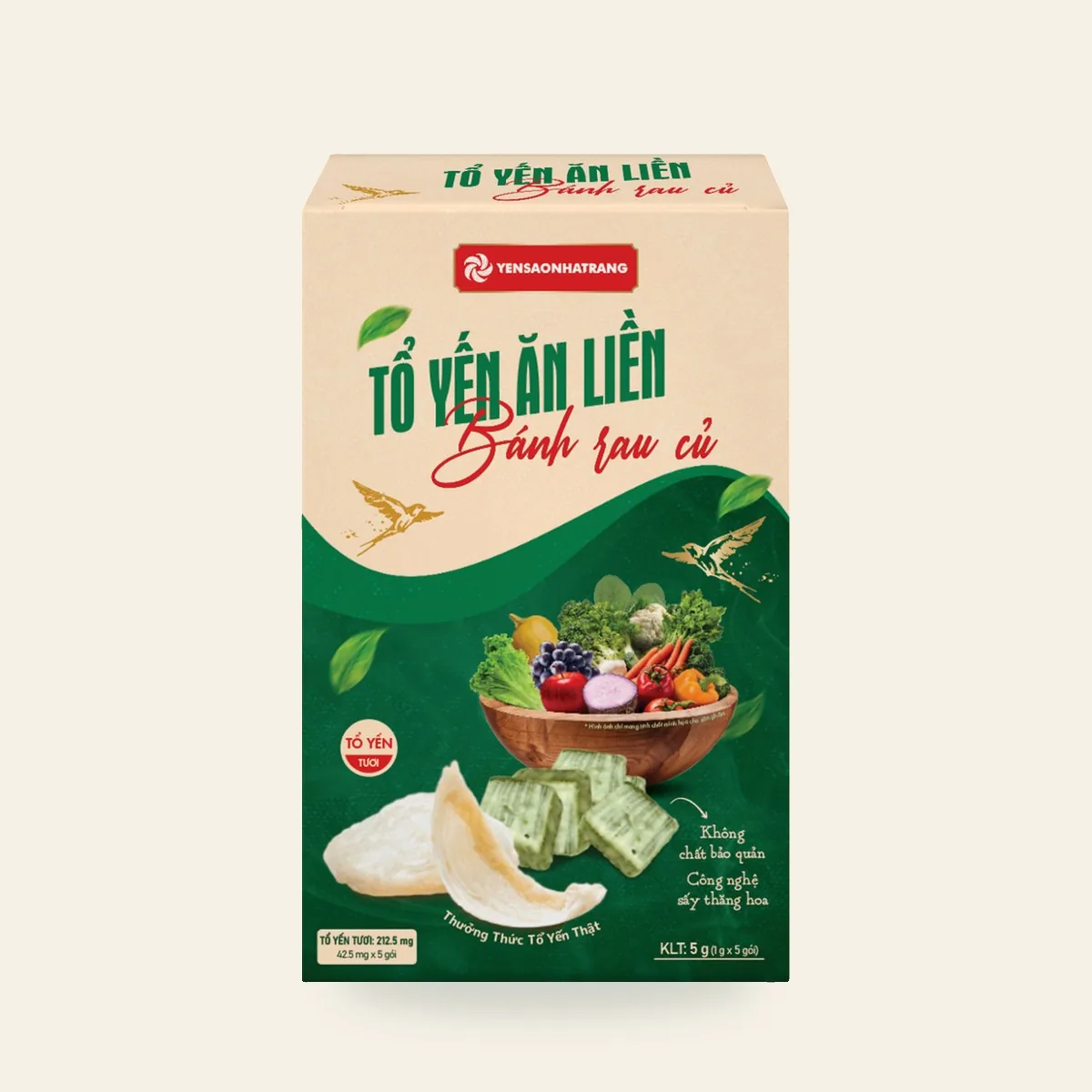 Tổ Yến Ăn Liền – Bánh Rau Củ