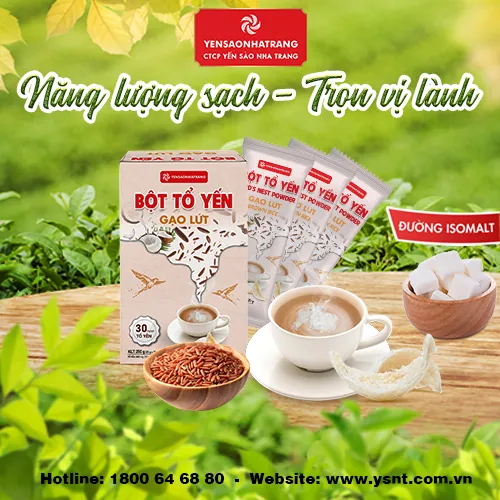 BỘT TỔ YẾN GẠO LỨT – DINH DƯỠNG VÀ SẮC ĐẸP
