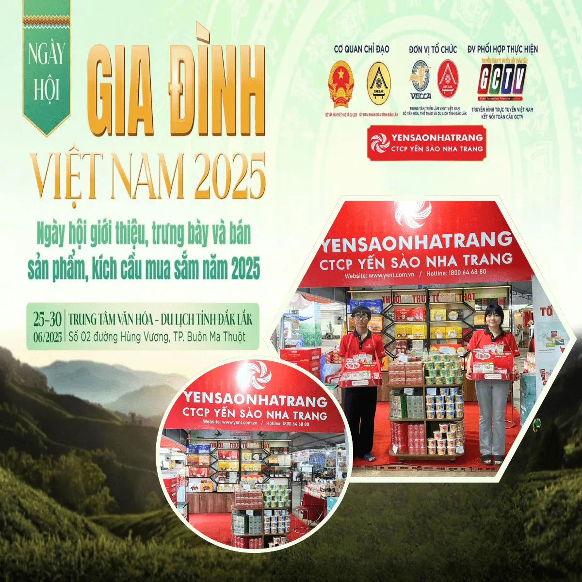 [Đắk Lắk] CTCP YẾN SÀO NHA TRANG – LAN TỎA TINH HOA TỪ THIÊN NHIÊN TẠI NGÀY HỘI GIA ĐÌNH VIỆT NAM 2025