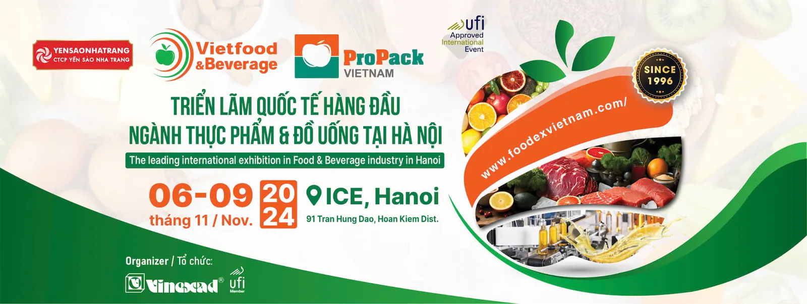 [ HÀ NỘI ] CTCP YẾN SÀO NHA TRANG TẠI TRIỂN LÃM QUỐC TẾ HÀNG ĐẦU NGÀNH THỰC PHẨM VÀ ĐỒ UỐNG 2024.