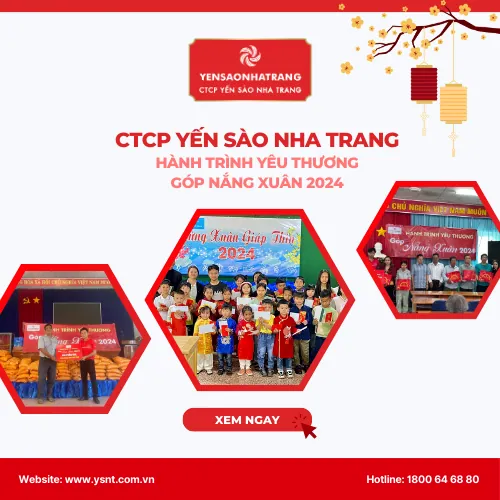 TIẾP TỤC HÀNH TRÌNH CÙNG CTCP YẾN SÀO NHA TRANG – GÓP NẮNG XUÂN 2024