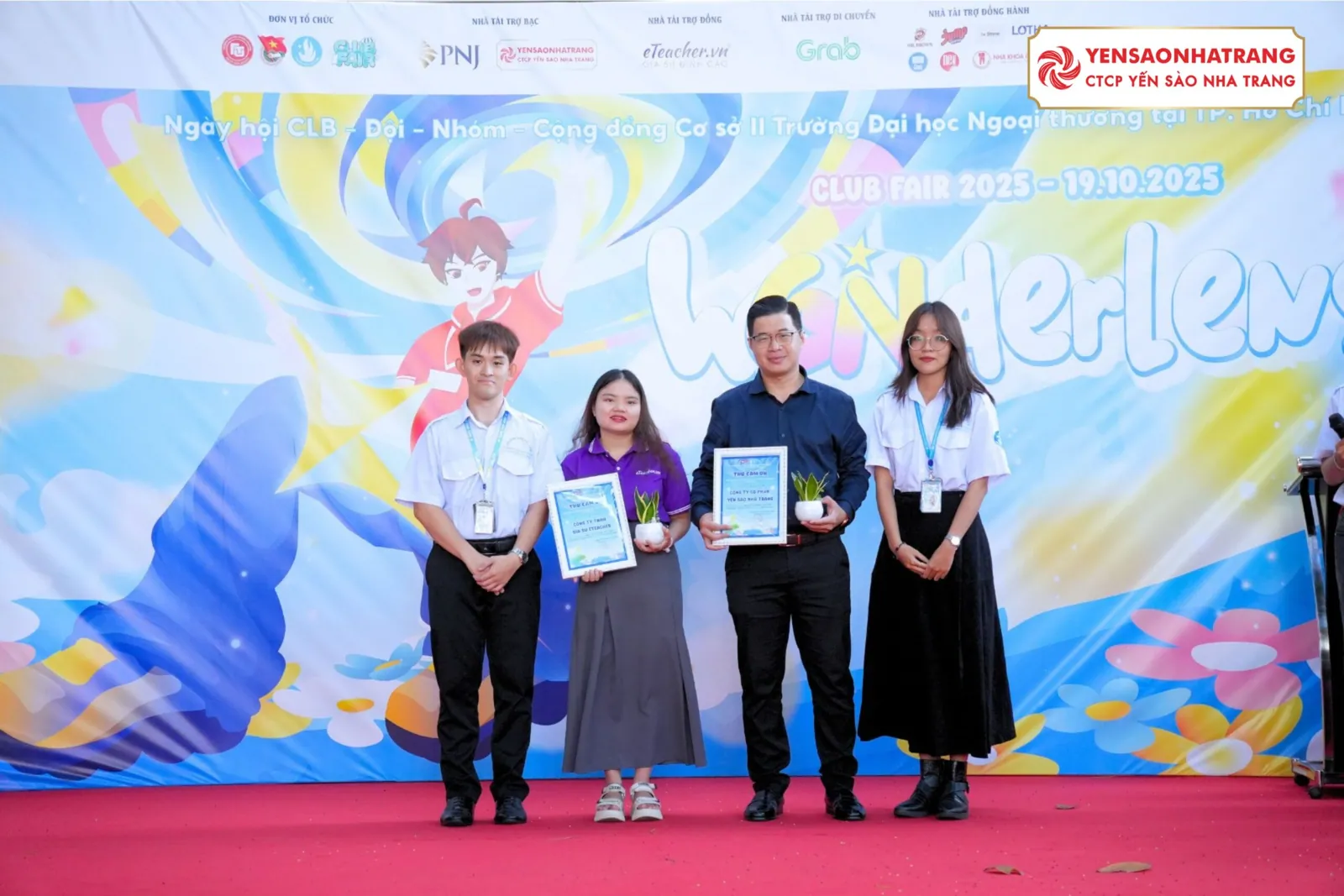 [TPHCM] CTCP YẾN SÀO NHA TRANG VINH DỰ LÀ NHÀ TÀI TRỢ BẠC CHO CLUB FAIR 2025 TẠI TRƯỜNG ĐẠI HỌC NGOẠI THƯƠNG TP.HCM
